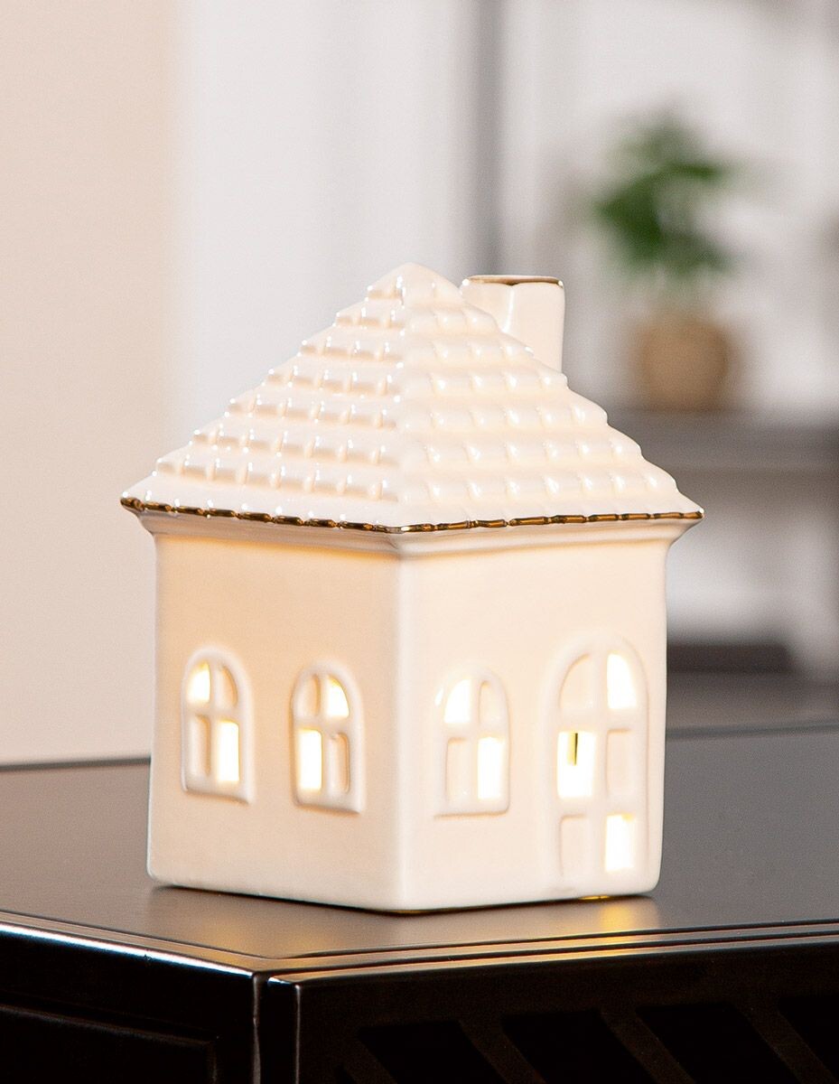 Gilde Porcelánový LED domeček 
