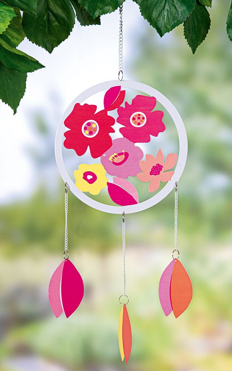 Gilde Růžový kovový Dreamcatcher