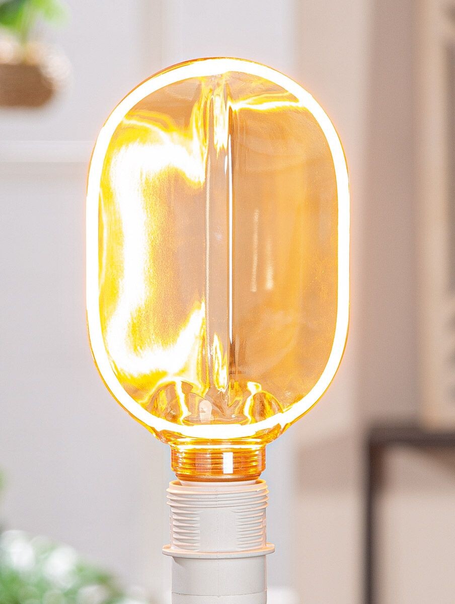 Gilde LED žárovka oválná sklo 