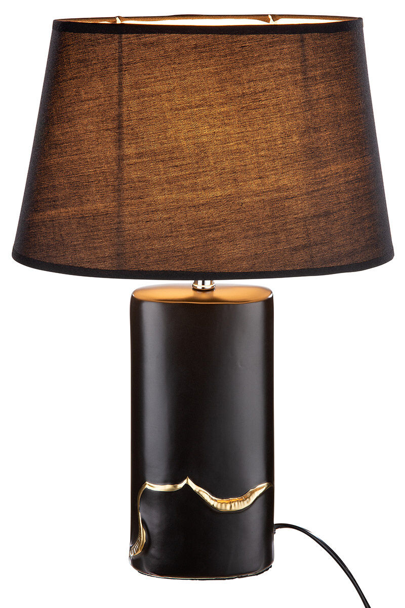Gilde Stolní lampa černá keramika