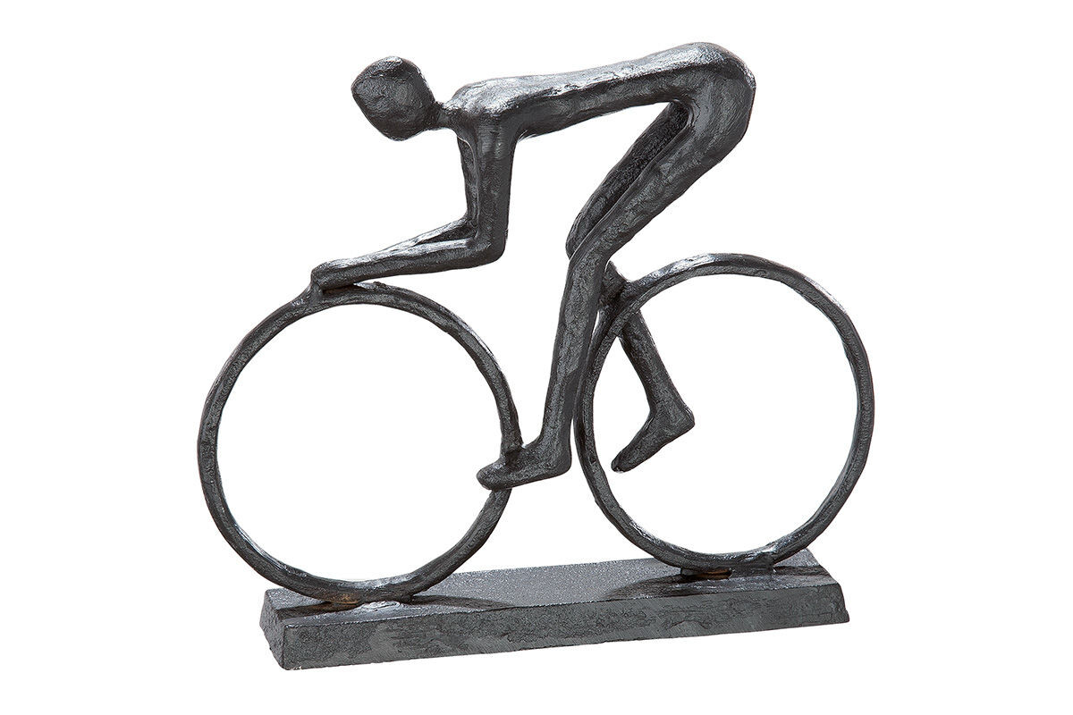 Gilde Železná dekorativní socha cyklisty 