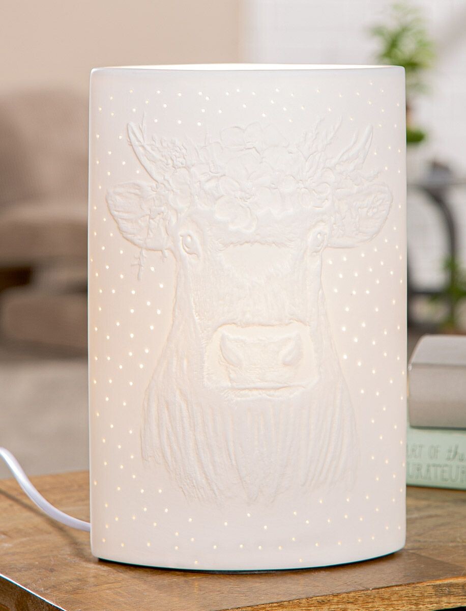 Gilde Porcelánová lampa ovál