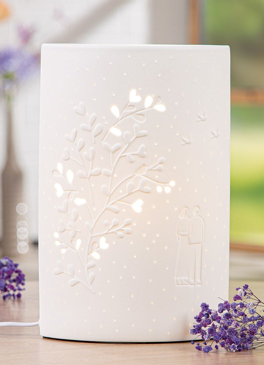 Gilde Porcelánová stolní lampa