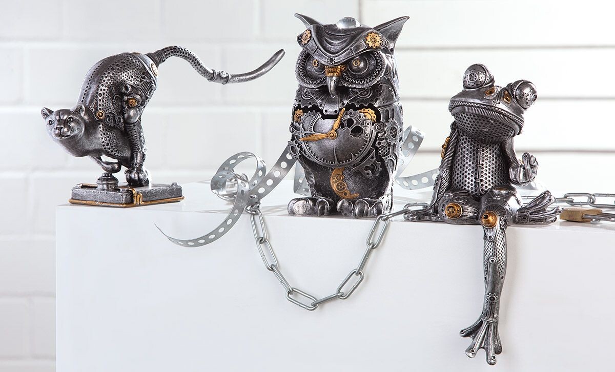 Gilde Figurka sovy ve steampunku