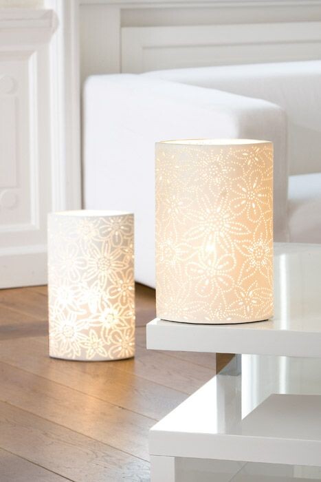 Gilde Porcelánová lampa