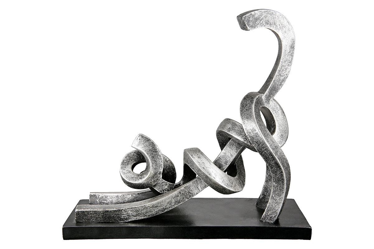 Gilde Soška kočka Stretching abstraktní, 29 cm