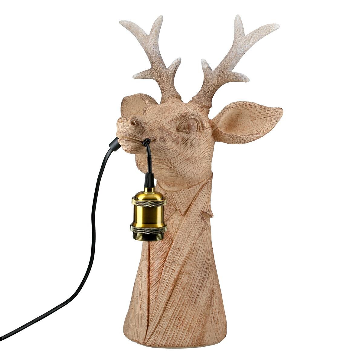 Gilde Stolní lampa Jelen Gentleman deer, 45 cm