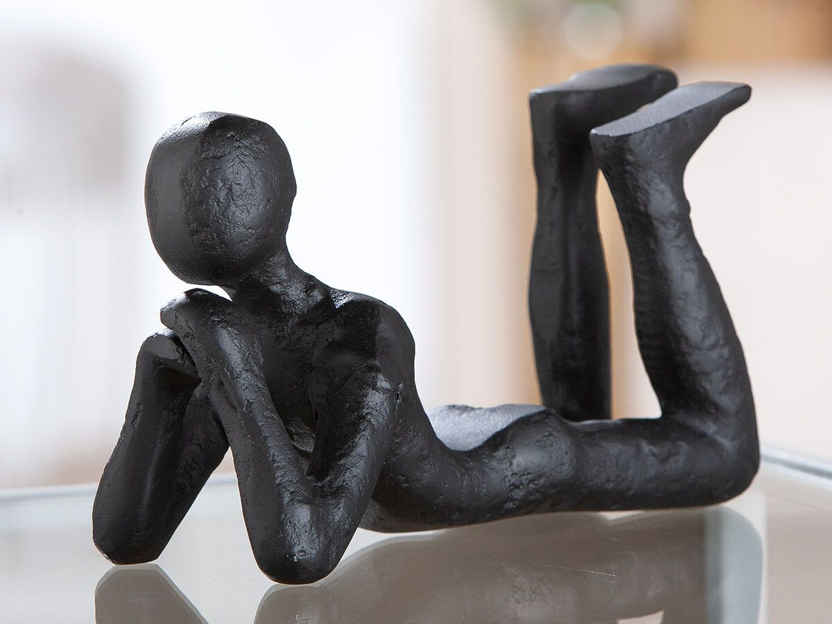 Gilde Socha Muž ležící Thinking, 11 cm