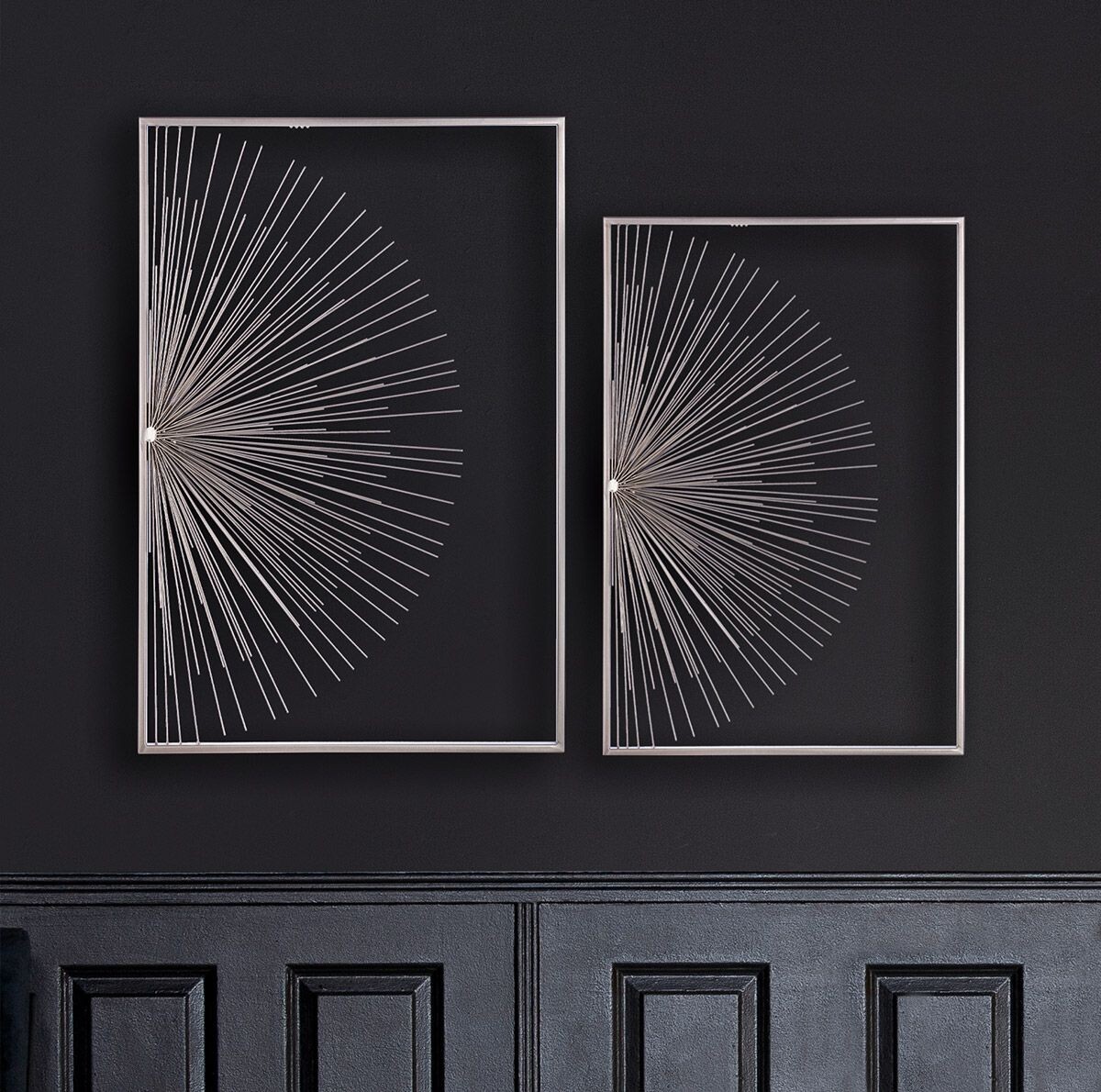 Gilde Nástěnný kovový dekorativní reliéf Brillare, 60 cm