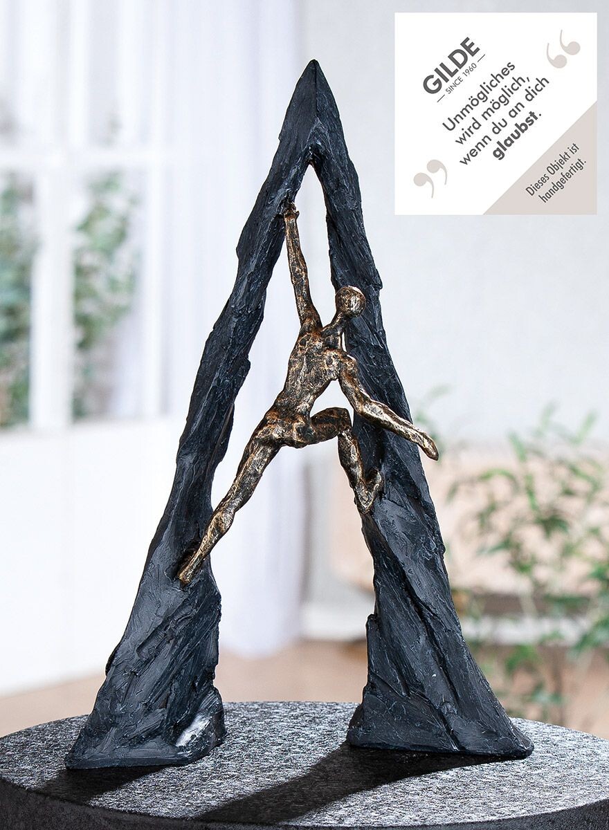 Gilde Bronzová socha horolezec Climber, 37 cm