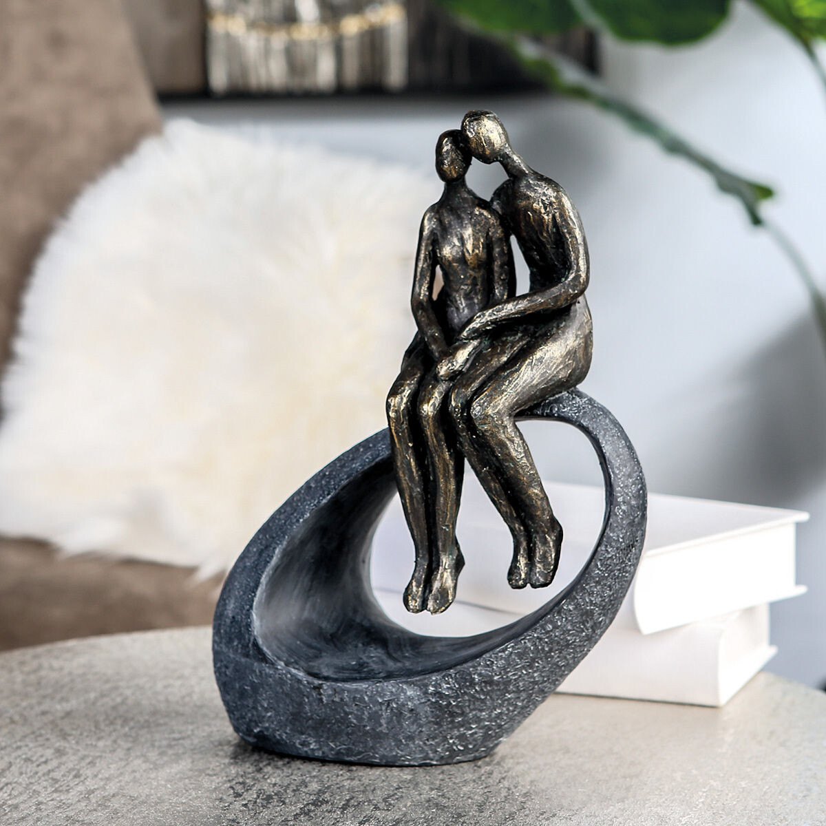 Gilde Párová socha Moment ze syntetické pryskyřice, 27 cm