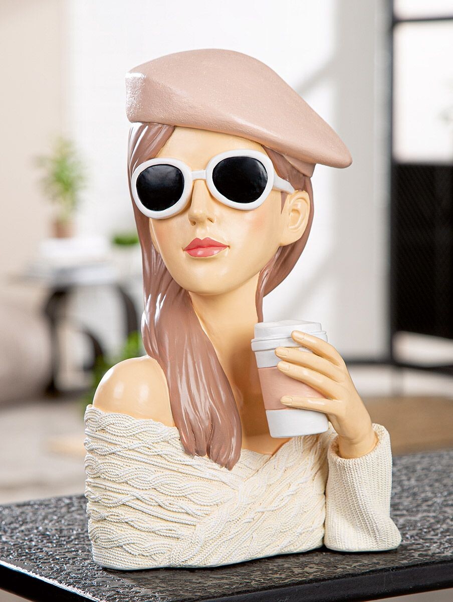 Gilde Soška žena s kávou Lady Adeline, 28 cm