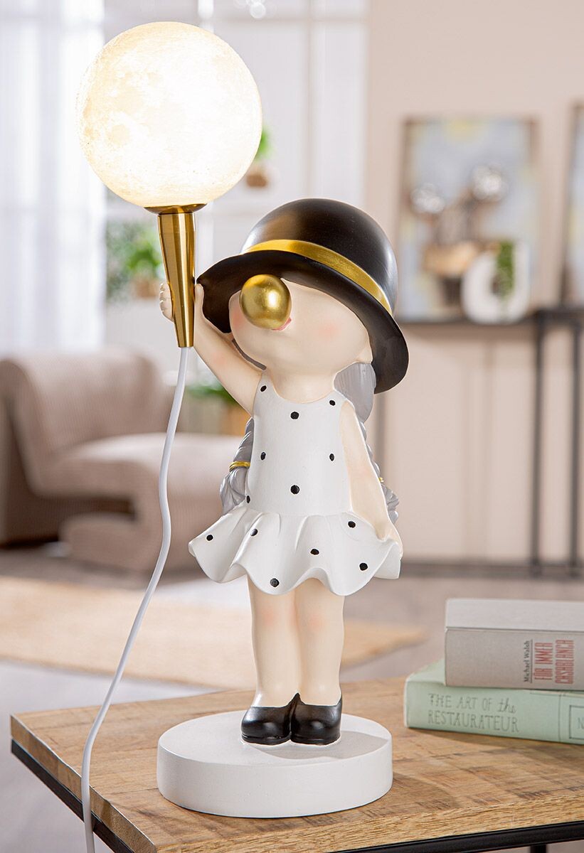 Gilde Stolní lampa dívka Bubblegum, 48 cm