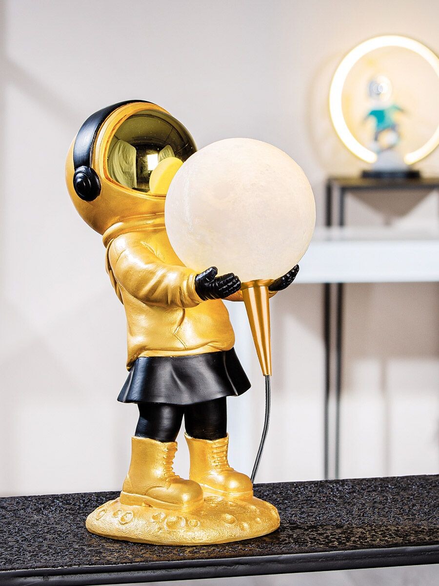 Gilde Stolní lampa LED astronautka Apollo, 34 cm