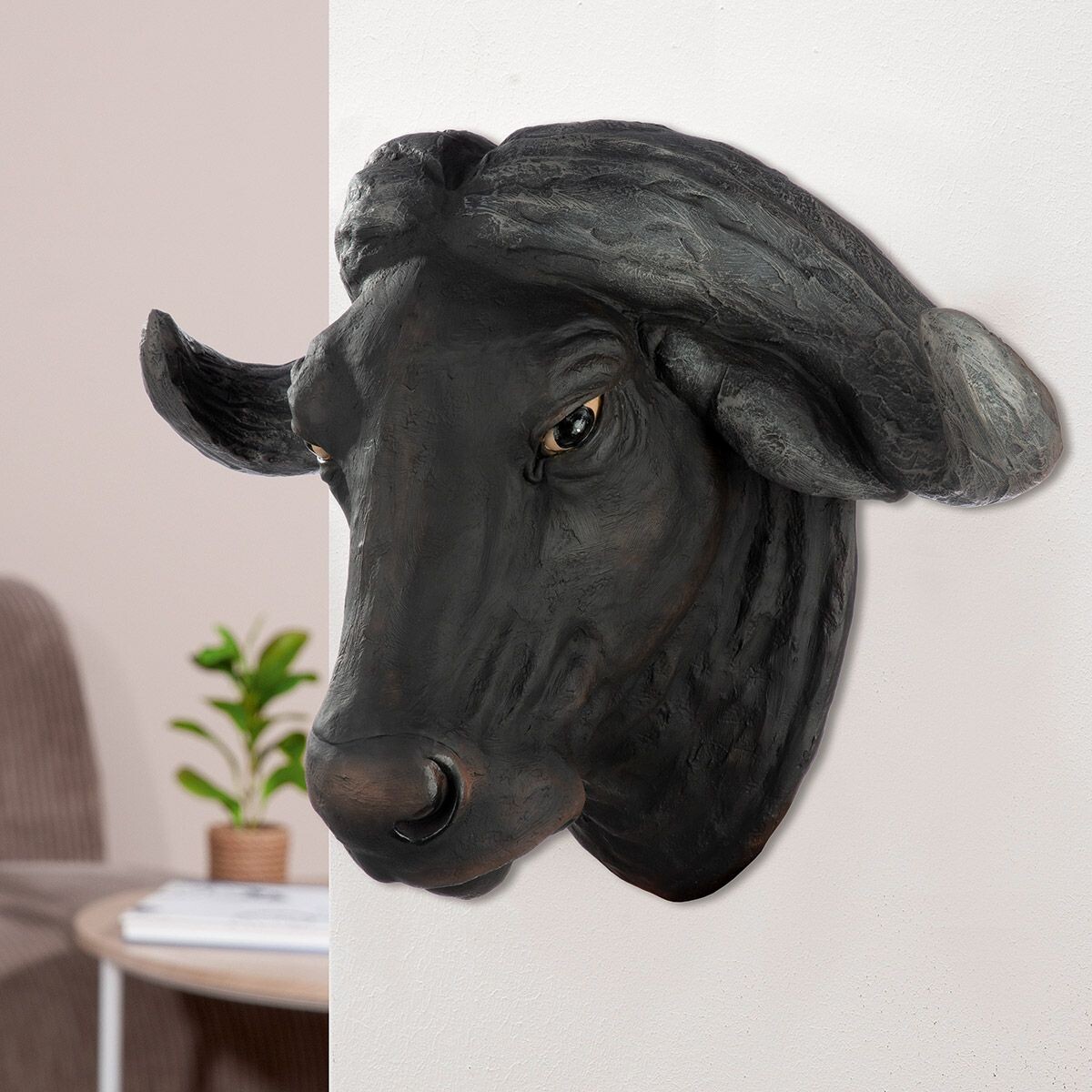 Gilde Nástěnná dekorace hlava bizona Bison, 41 cm