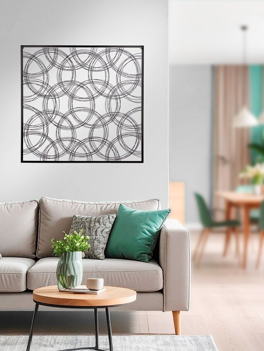Gilde Nástěnný kovový reliéf Horizon, 89 cm