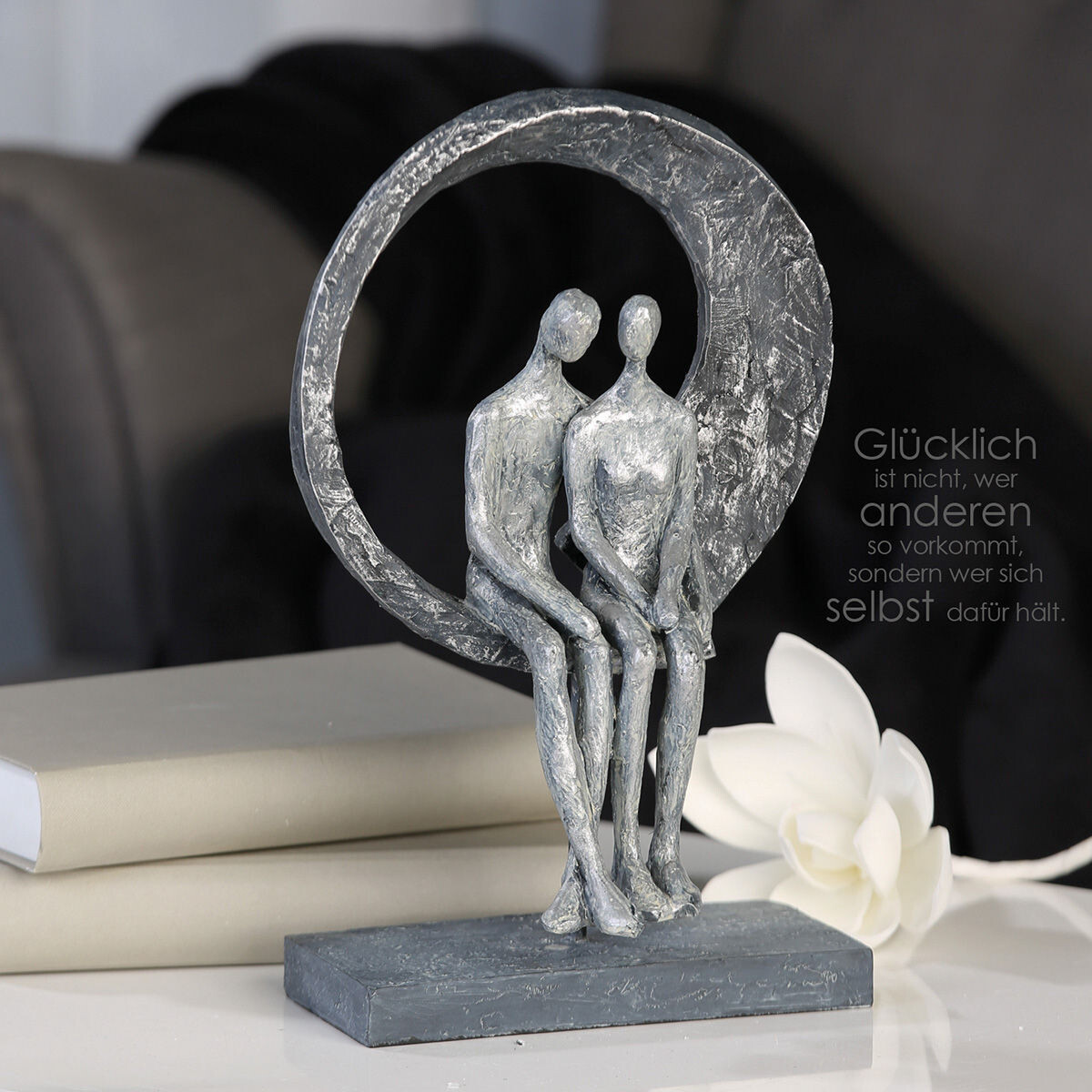 Gilde Pryskyřicová soška zamilovaný pár Love Place, 30 cm