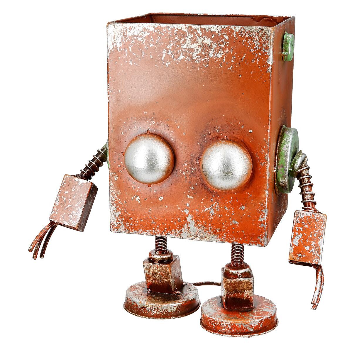Gilde Květináč hnědý Robotic, 38 cm