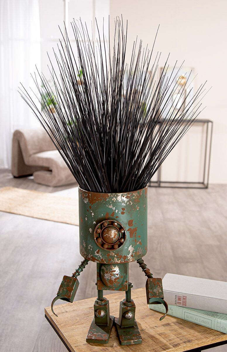 Gilde Květináč zelený Robotic, 42 cm