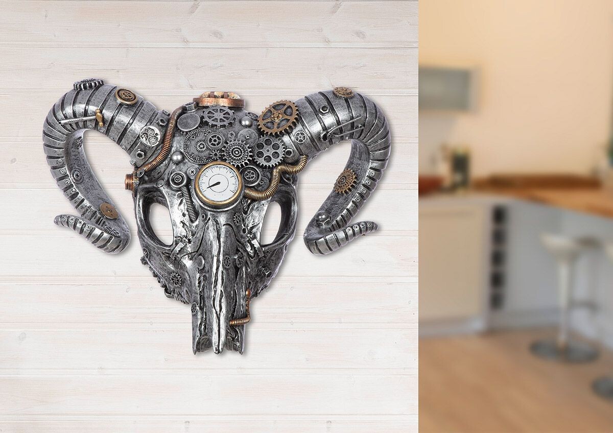 Gilde Nástěnná dekorace Steampunk Buffalo, 32 cm