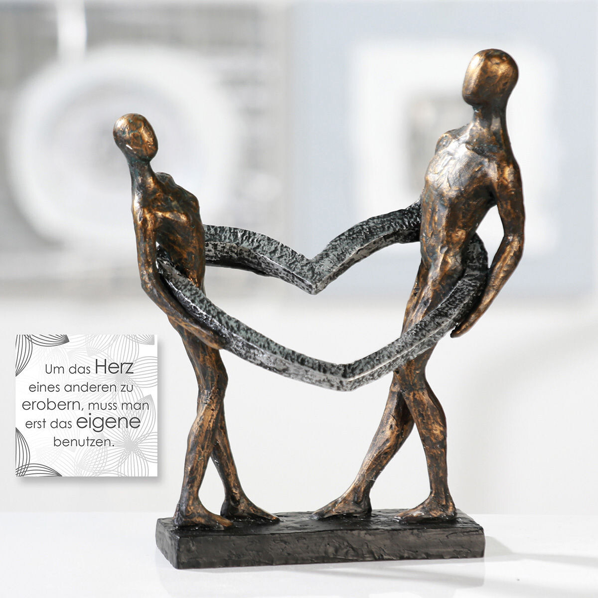 Gilde Socha Srdce – Motiv Pár Connected, 31 cm