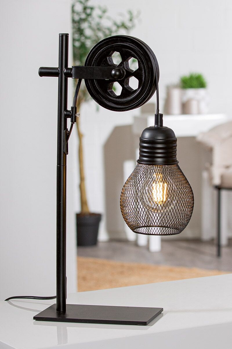 Gilde Stolní lampa Mesh, 46 cm