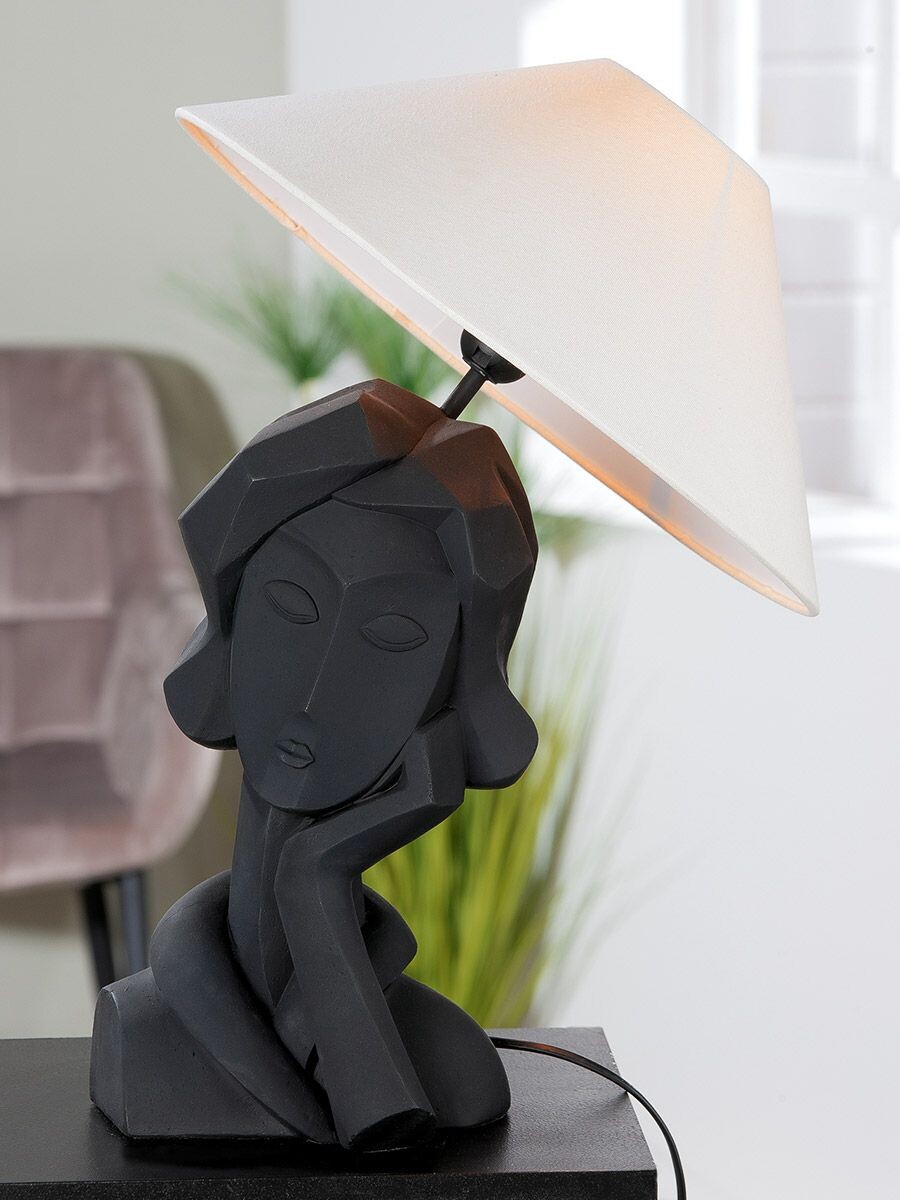 Gilde Stolní lampa s ženou Jolie, 50 cm