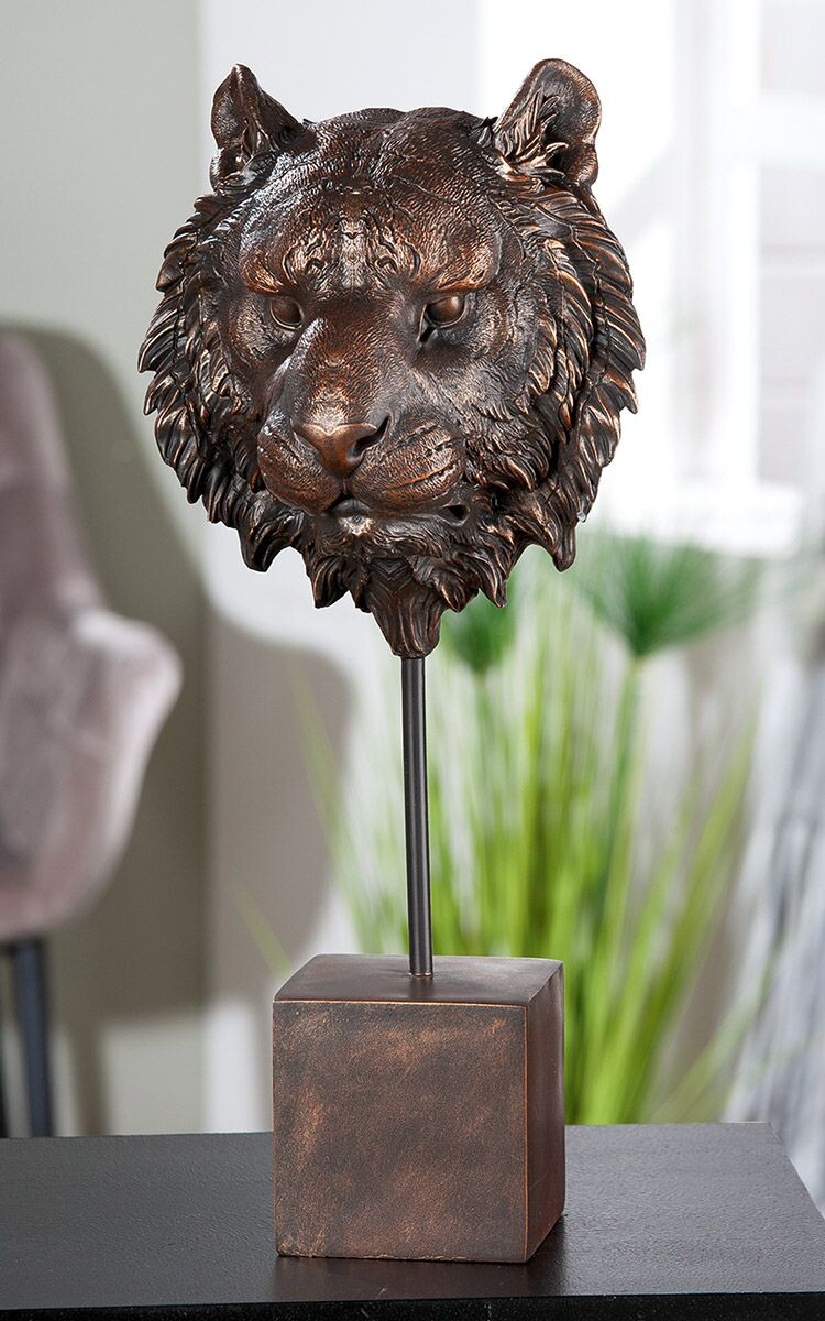 Gilde Soška s motivem tygra Antique, 48 cm