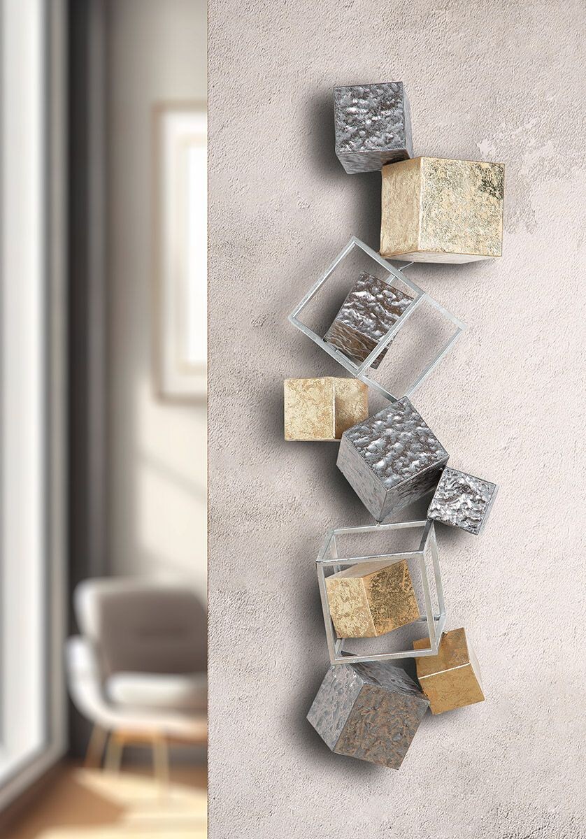 Gilde Nástěnná dekorace Cubes, 92 cm