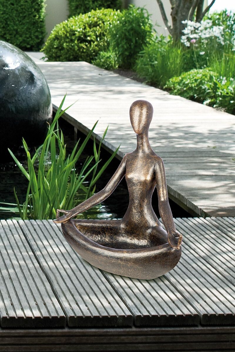 Gilde Socha člověka s motivem jógy Relaxing, 49 cm