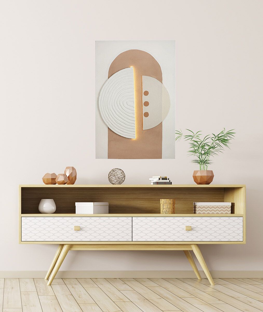 Gilde LED obraz na plátně Carve, 90 cm