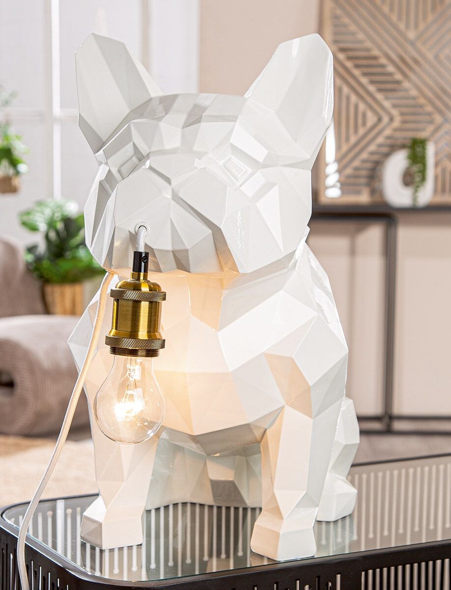 Gilde Buldoček stolní lampa Geo, 46 cm