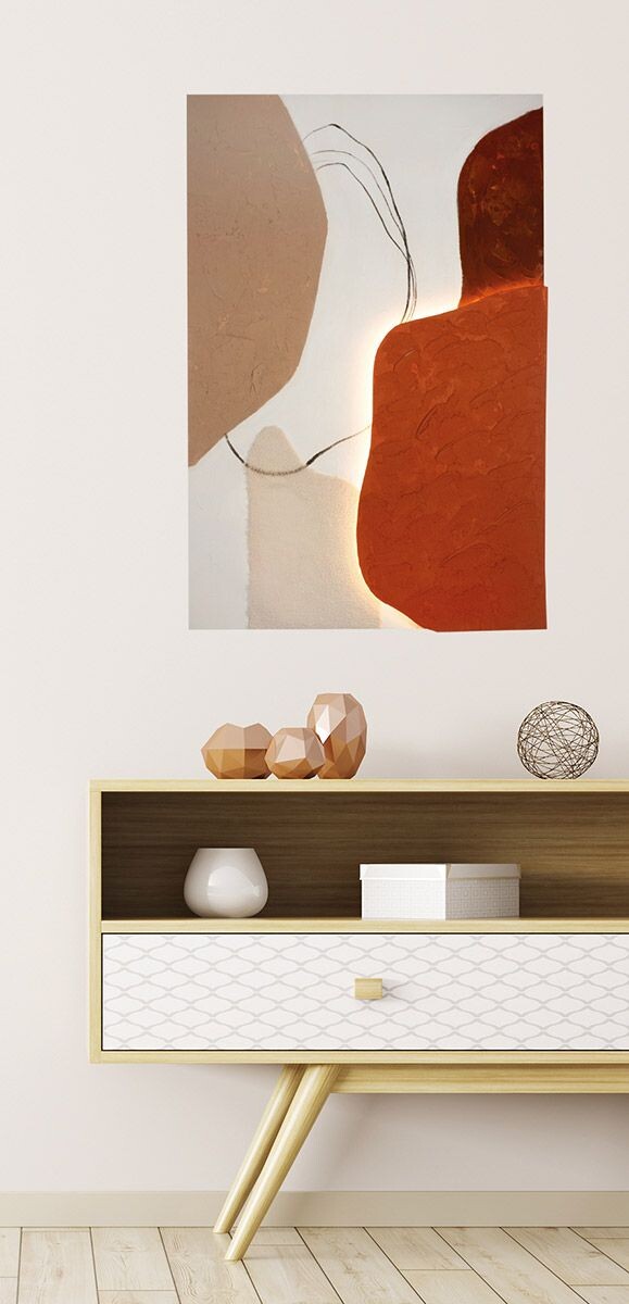 Gilde LED obraz Structo abstraktní, 120 cm