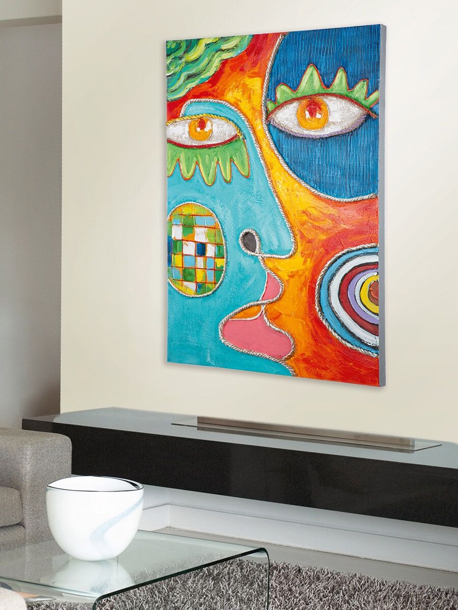 Gilde Obrázek obraz Visage obličejový abstraktní, 120 cm