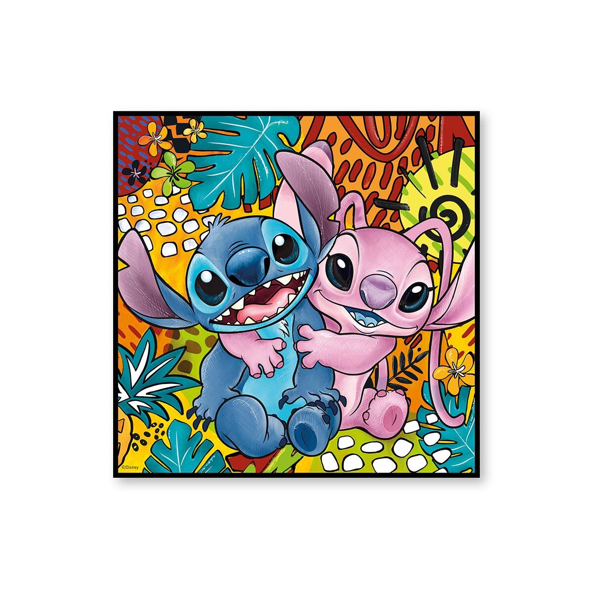 Gilde Dřevěný obrázek Disney Stitch & Angel, 70 cm