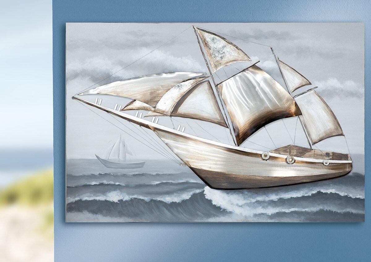 Gilde Obraz lodě Segelboot obdélníkový, 100 cm