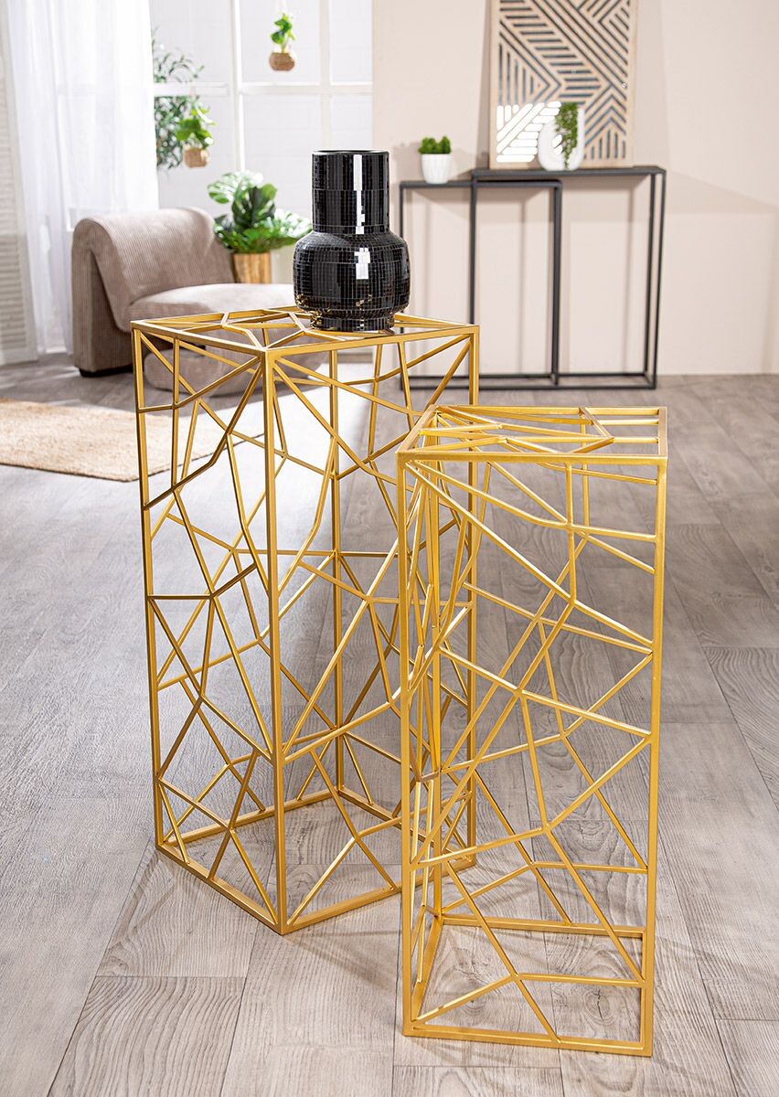 Gilde Dekorativní kovové sloupky sada 2 Akkurat, 82 cm
