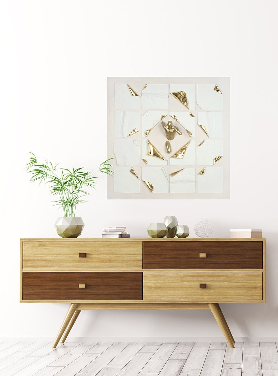 Gilde Obraz na plátně Run abstraktní design, 100 cm