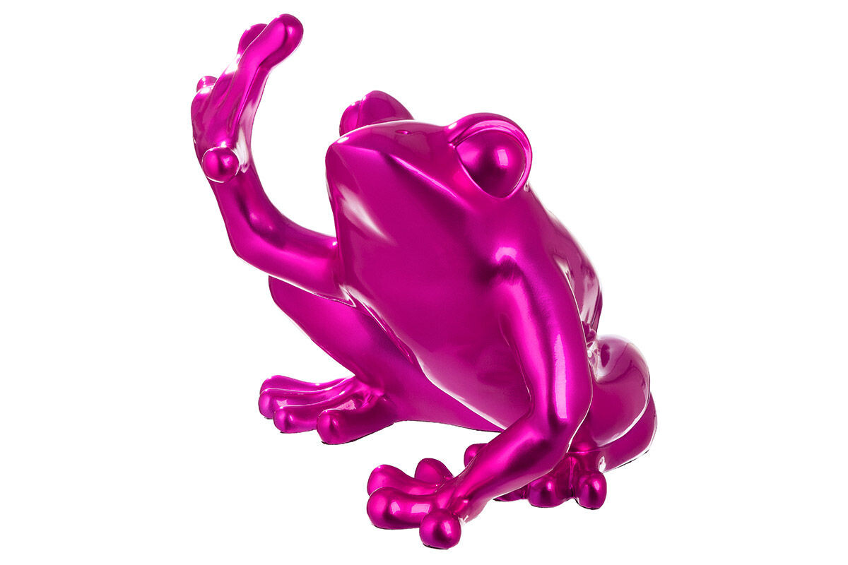 Gilde Socha žáby Frosch fuchsiová, 35 cm