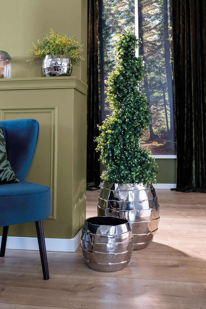 Gilde Umělý živý buxus v květináči Spirale, 120 cm