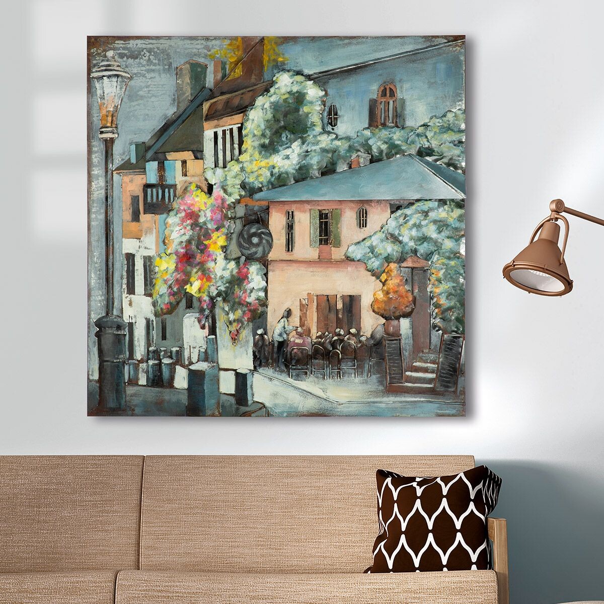 Gilde Obraz Café Toskana čtvercový GILDE, 100 cm