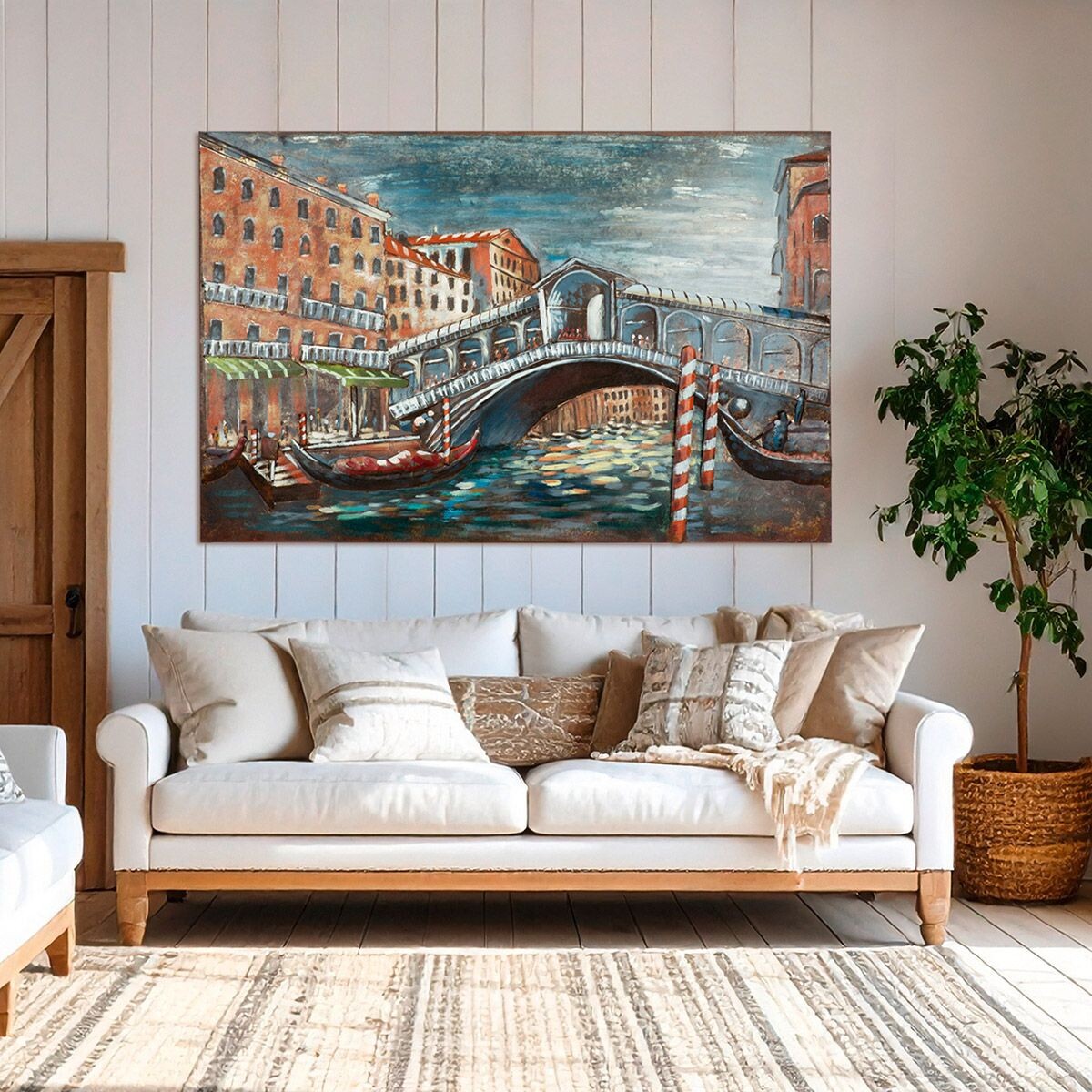 Obraz GILDE Ponte di Rialto Venezia, 80 cm