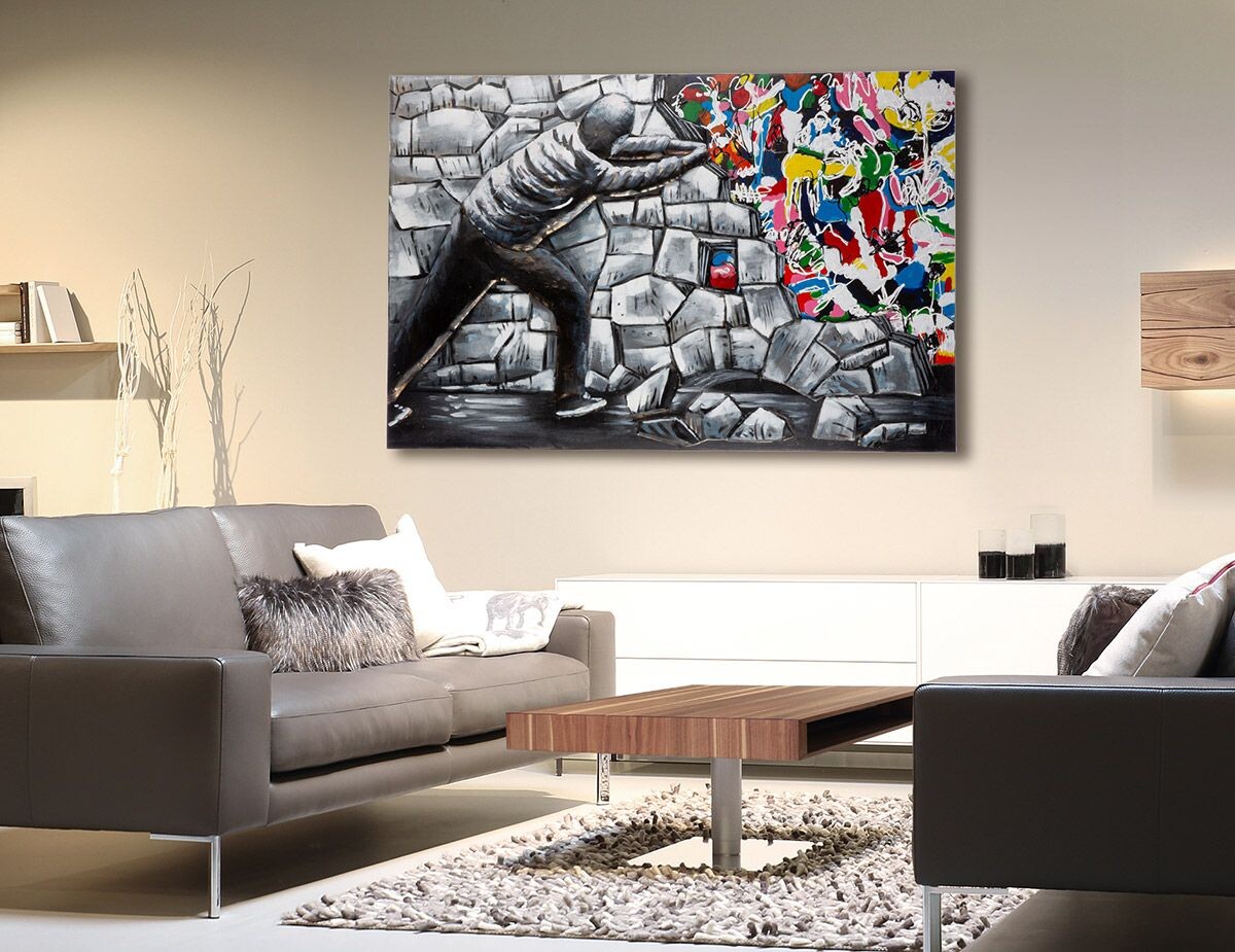 Gilde Obdélníkový obraz Versteckte Kunst, 80 cm