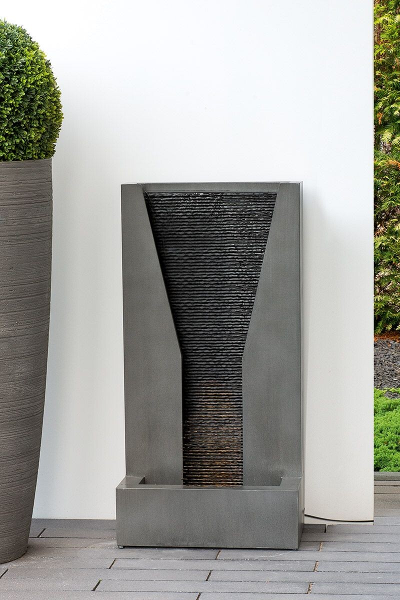 Gilde Fontána ocelová Cascata obdélníková, 92 cm