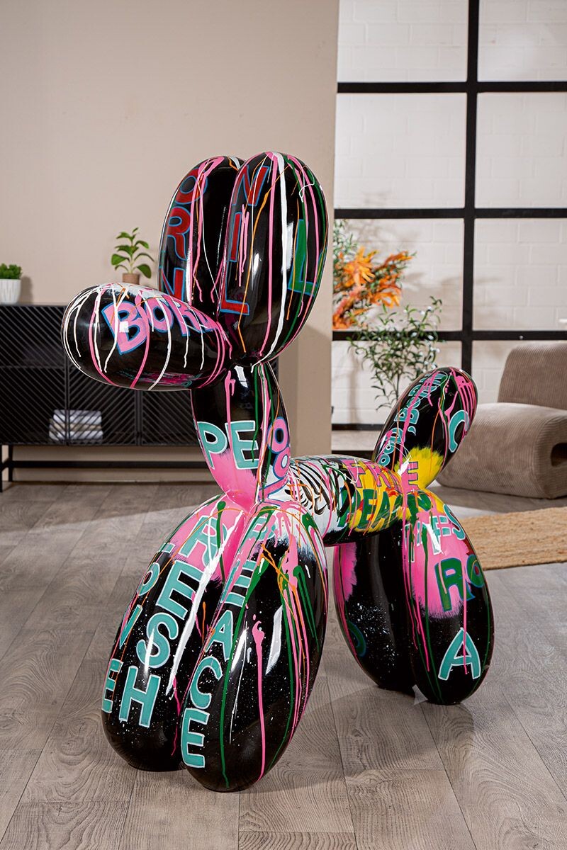 Gilde Balónkový pes Pallone graffiti, 120 cm