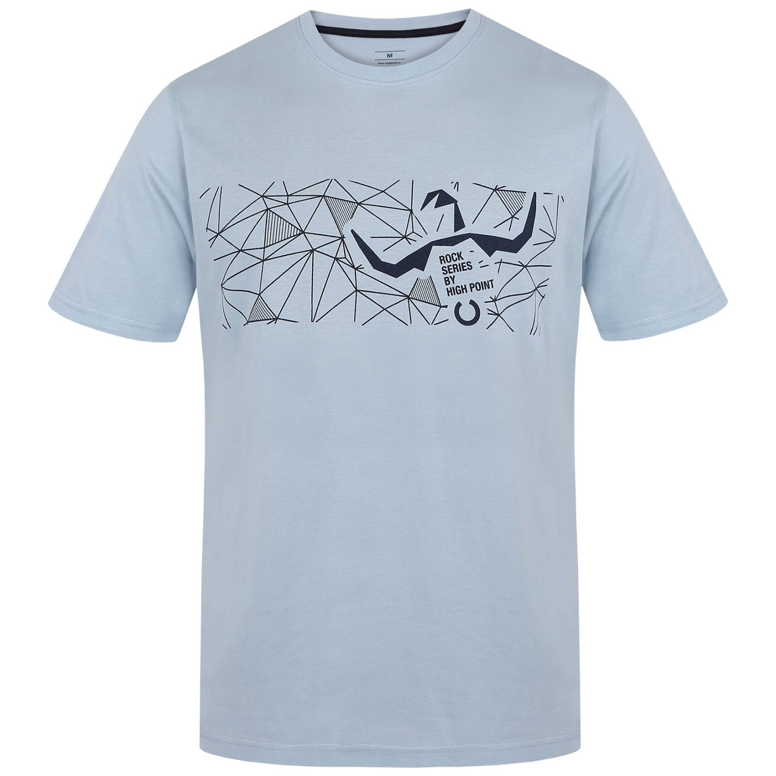 Pánské triko High Point Rock Wall T-Shirt Velikost: L / Barva: světle modrá