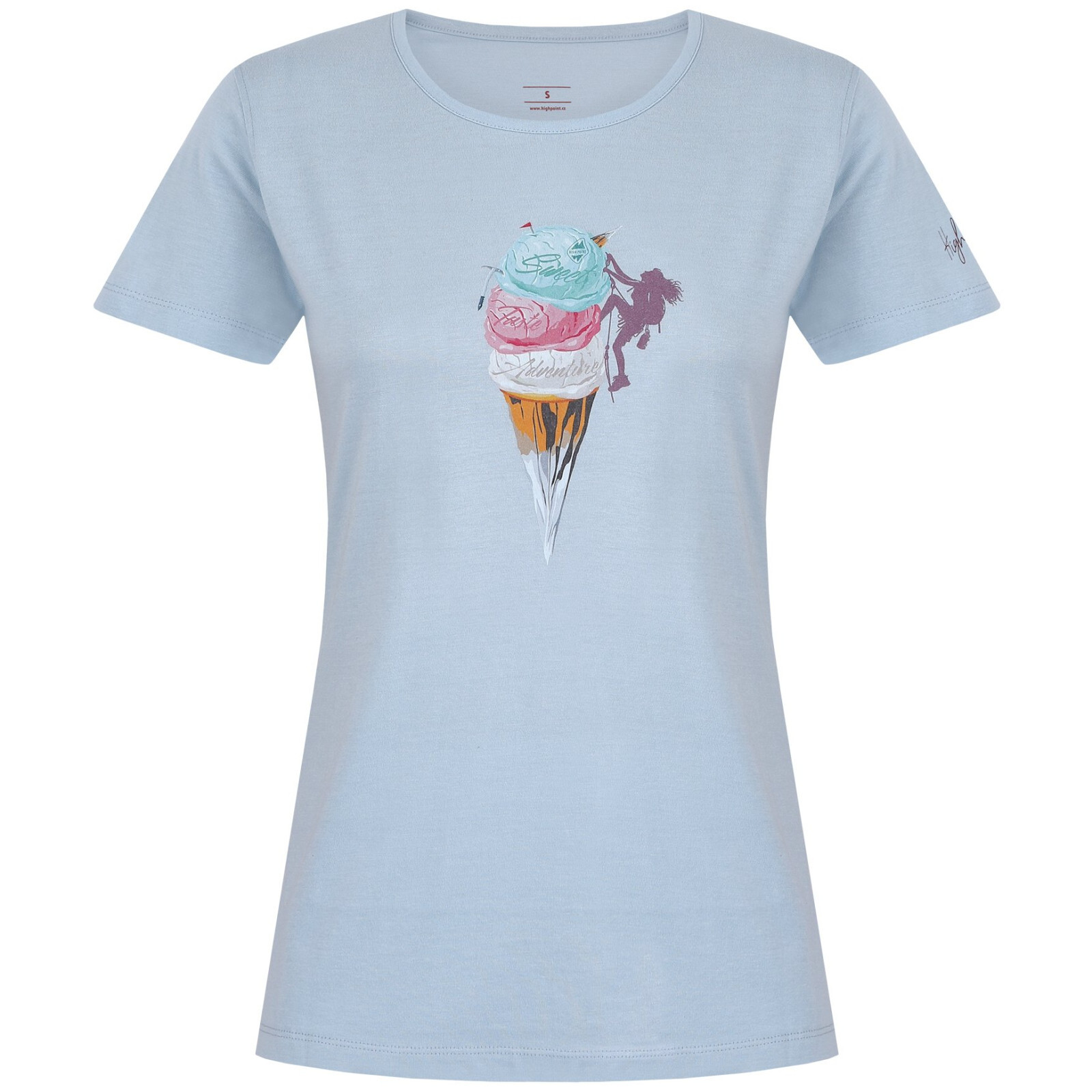 Dámské triko High Point Rock Cream Lady T-Shirt Velikost: M / Barva: světle modrá