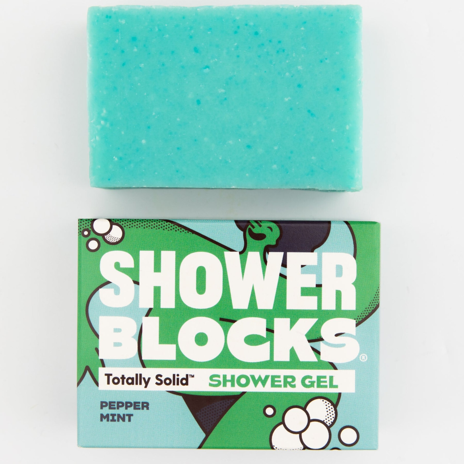 Sprchový gel Shower Blocks Solid Shower Gel - Pepper Mint Barva: zelená