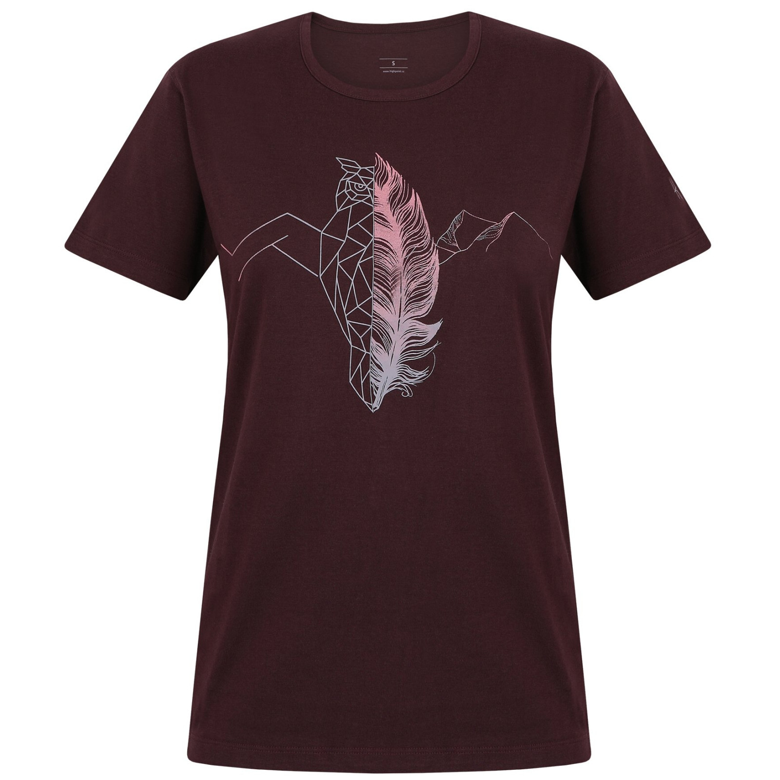 Dámské triko High Point Spirit Lady T-Shirt Velikost: XS / Barva: tmavě fialová