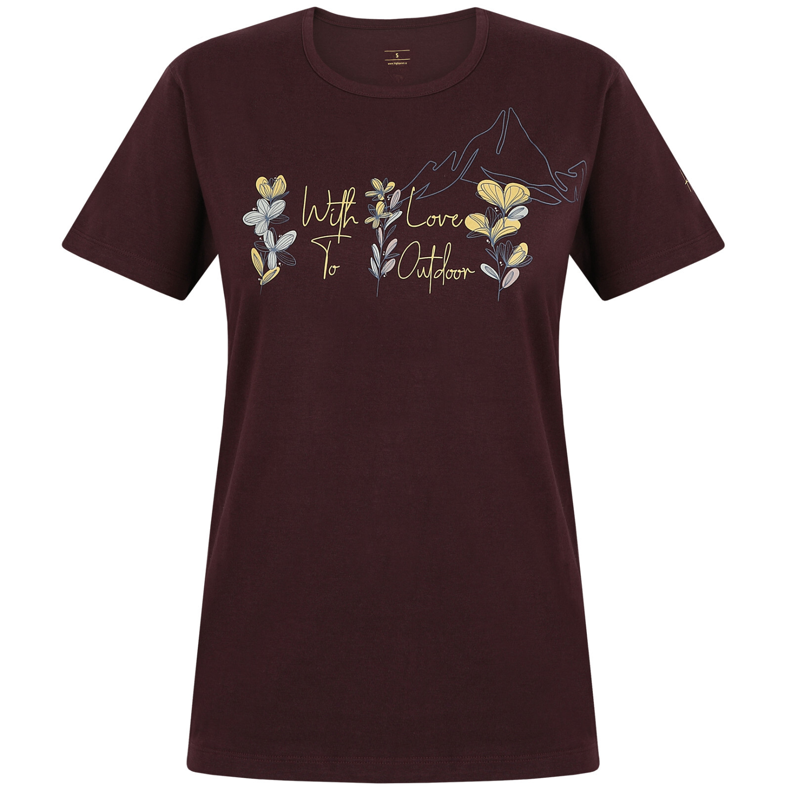 Dámské triko High Point Diva Lady T-Shirt Velikost: XS / Barva: tmavě fialová
